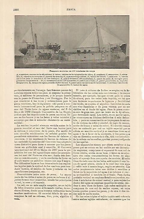 LAMINA ESPASA 18101: Pesquero de 100 toneladas de carga