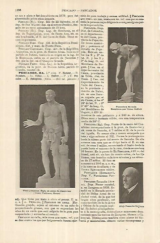 LAMINA ESPASA 18108: Escultura de pescadores