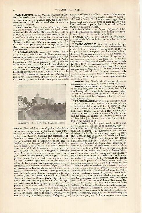LAMINA ESPASA 18123: Observatorio de Ambohidenpona