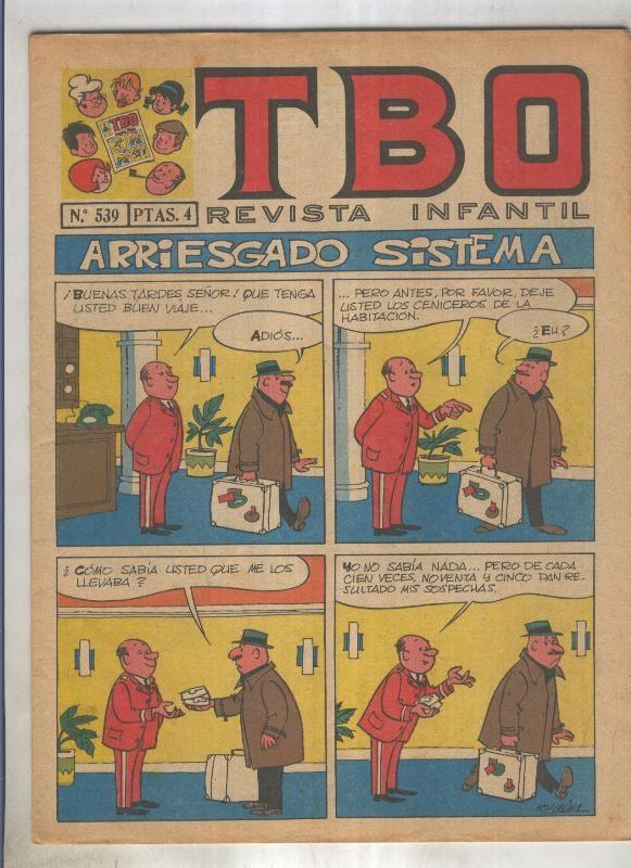TBO numero 539: Arriesgado sistema (Roldan), (numerado 3 en trasera)
