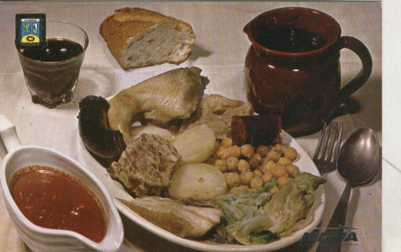 Postal 004244 : Iberia: Platos tipicos: Cocido a la madrileña