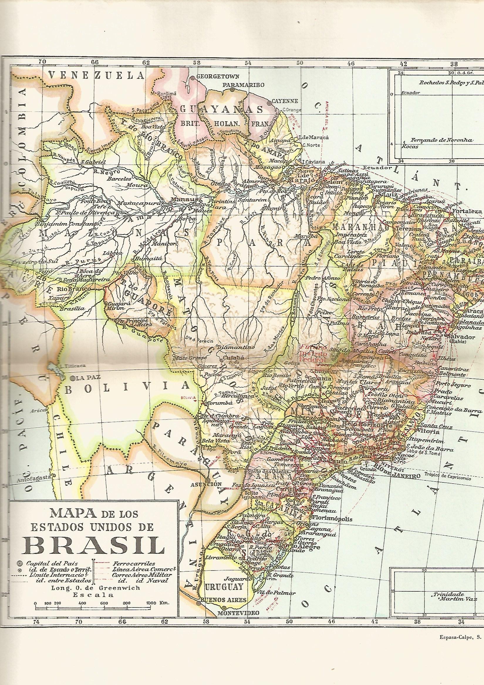 Lamina 135: Mapa de Brasil