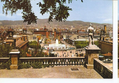 Postal 044539 : Barcelona. Feria de Muestras y Plaza de España