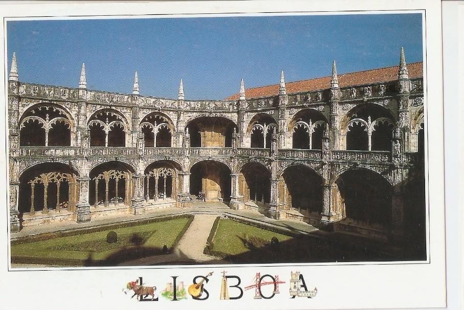 Postal 046109 : Lisboa. Claustro do interior do Mosteiro dos Jeronimos