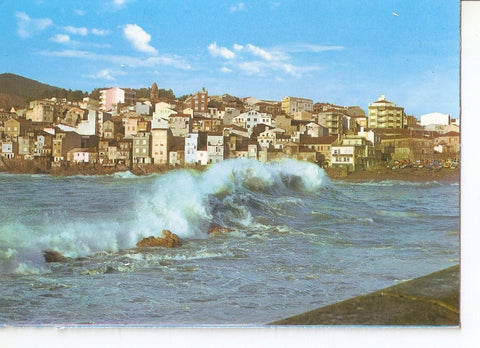 Postal 038509 : La Guardia (Galicia). Pontevedra. Vista parcial. Rompeolas