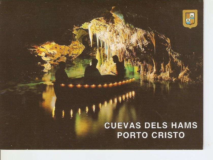 Postal 041088 : Mallorca. Porto Cristo (Manacor). Cuevas dels Hams. Concierto en el lago Mar de Venecia