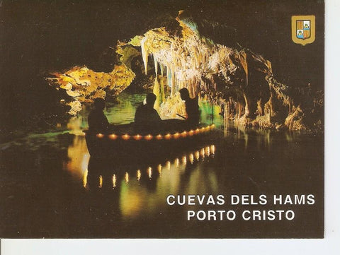 Postal 041088 : Mallorca. Porto Cristo (Manacor). Cuevas dels Hams. Concierto en el lago Mar de Venecia