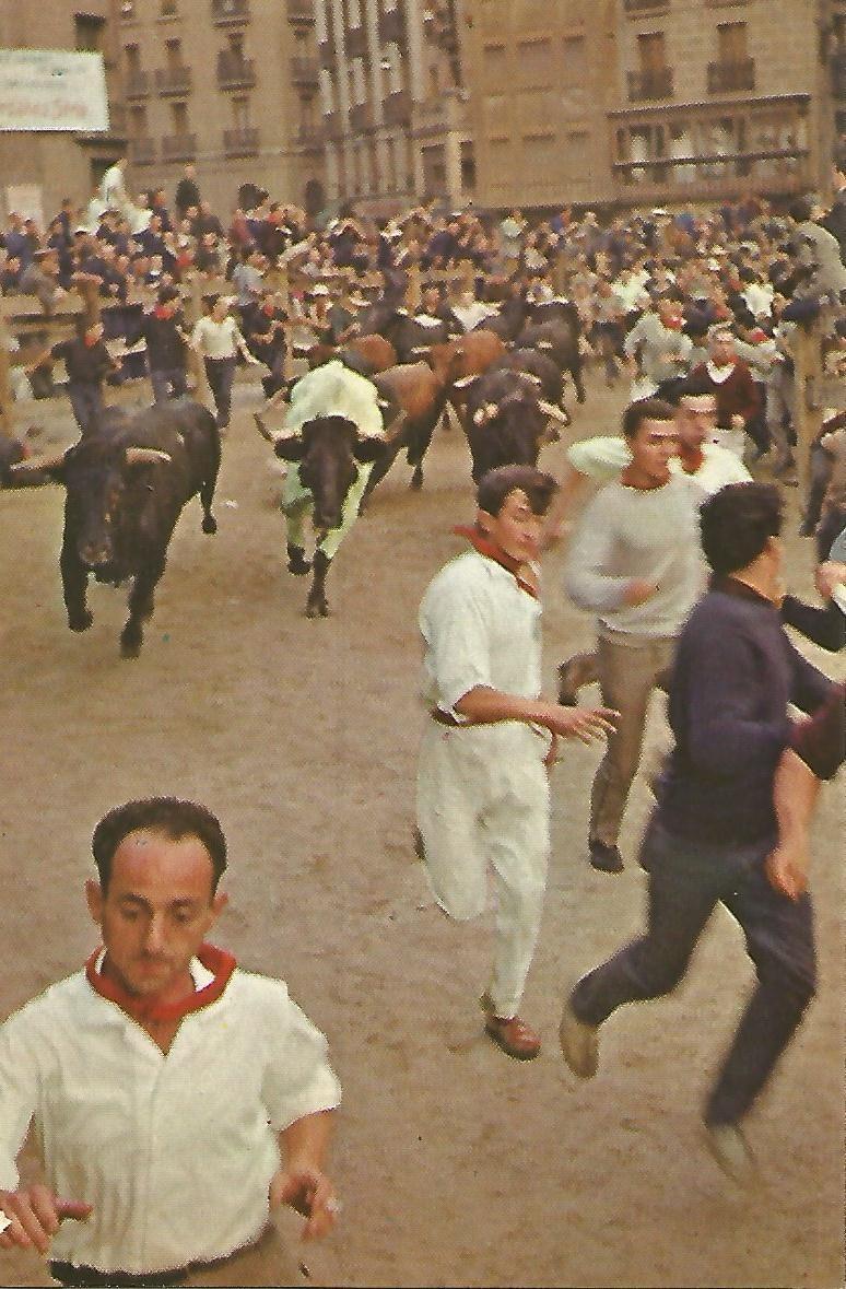 Postal 50980: PAMPLONA - Encierro. Salida de la Estafeta