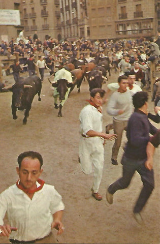 Postal 50980: PAMPLONA - Encierro. Salida de la Estafeta