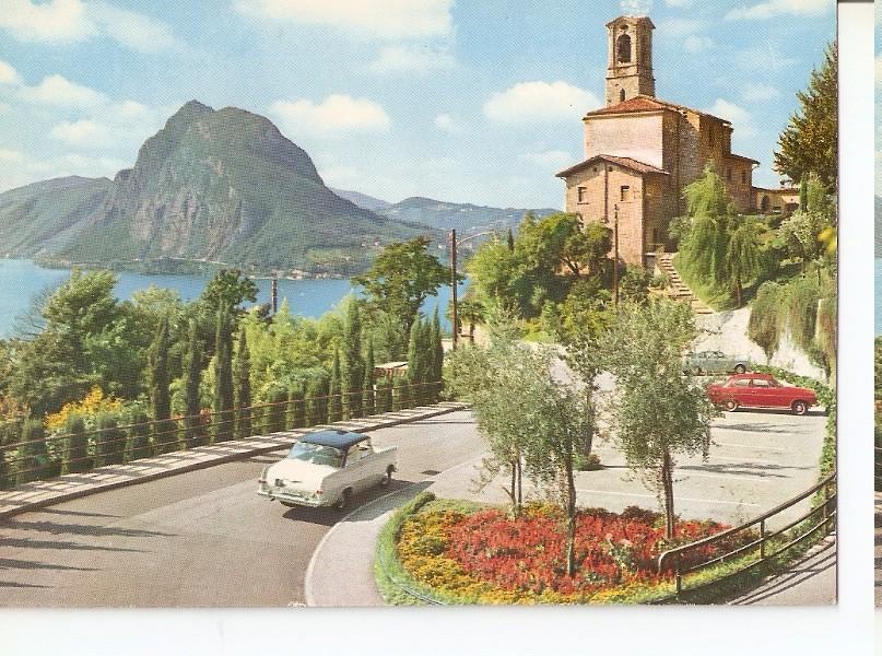 Postal 046279 : Lugano. Cathedrale ville et lac