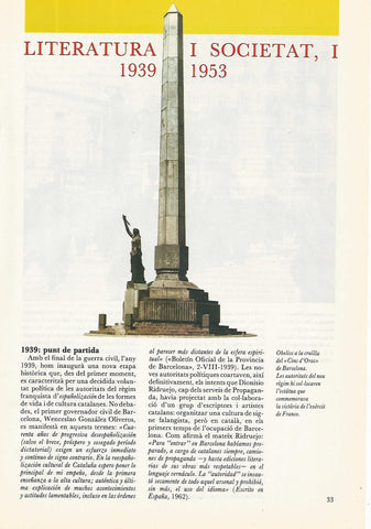 FASCICULO 006: LITERATURA I SOCIETAT I (1939-1953)