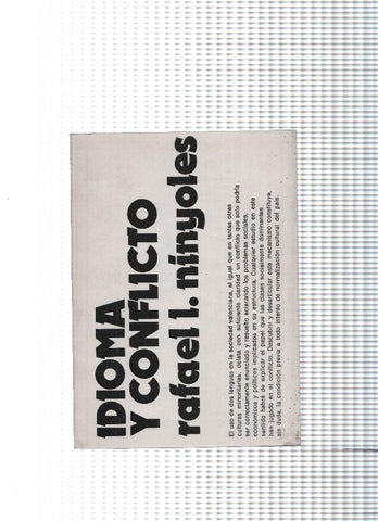 Idioma y conflicto