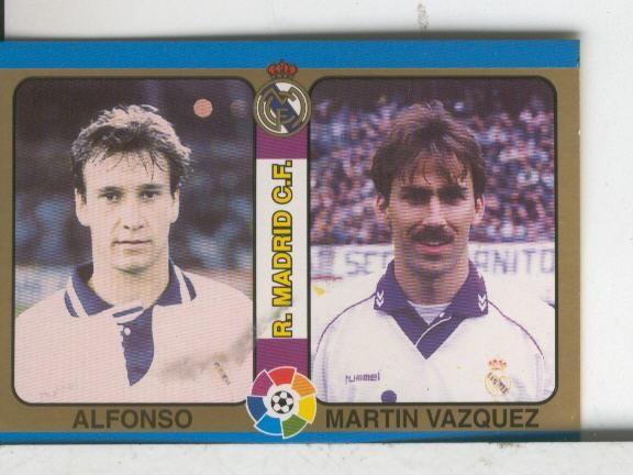 Cromos: Futbol Total Liga 95: Real Madrid: Alfonso y Martin Vazquez