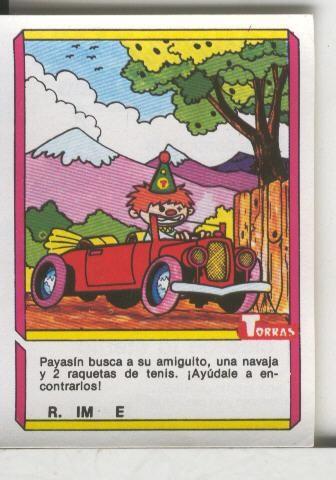 Cromo: Quien dijo, coleccion recreativa de chocolates Torras numero 31