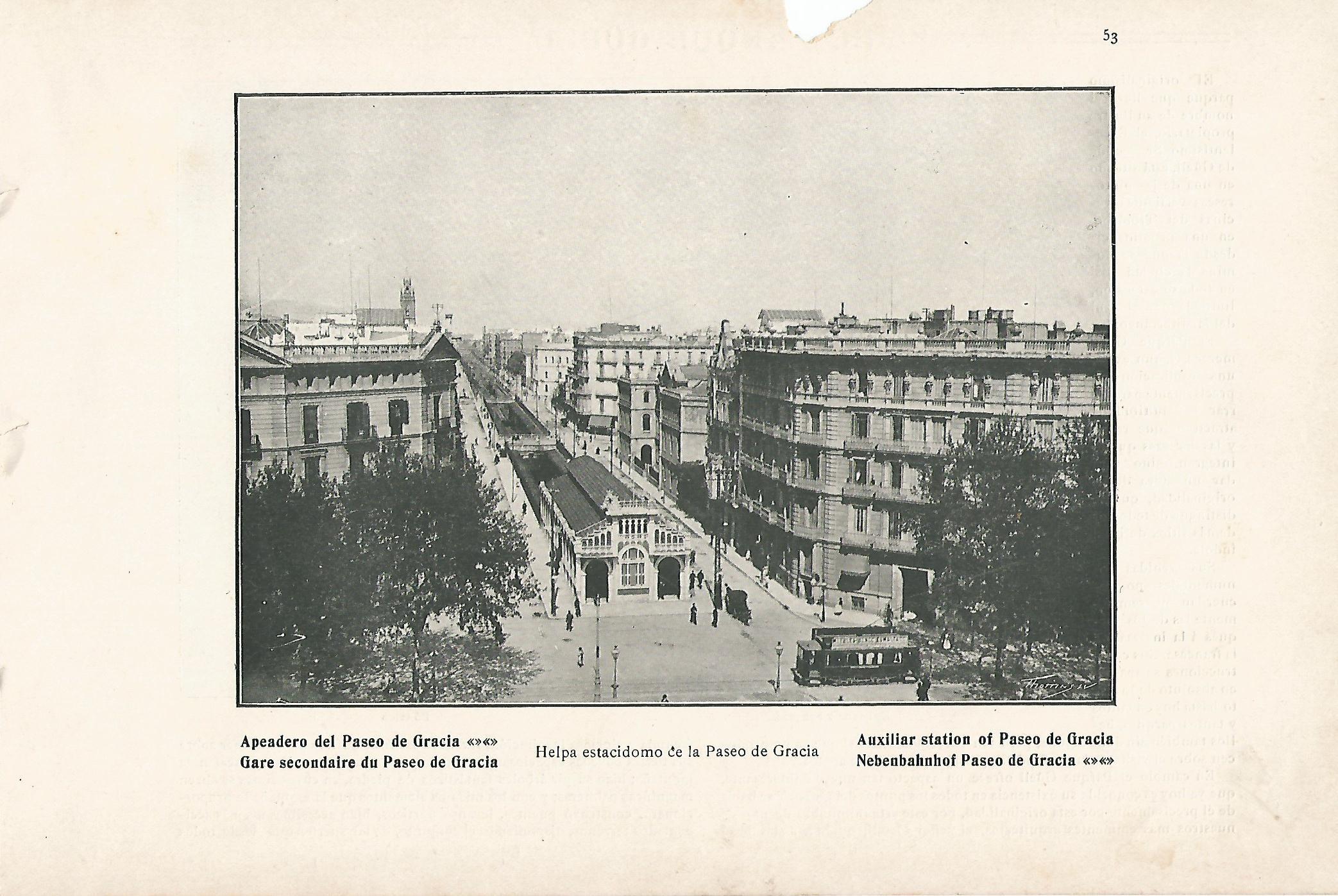 Lamina 024: Apeadero del Paseo de Gracia