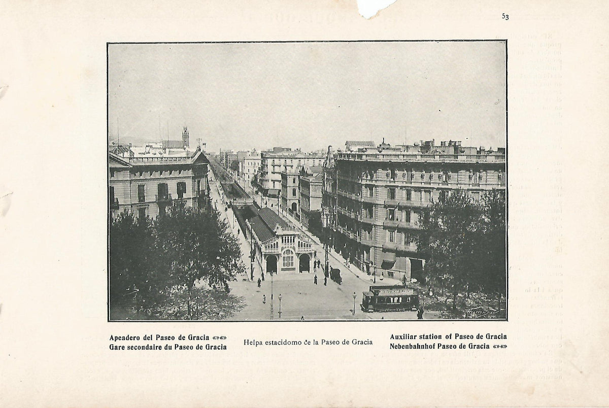 Lamina 024: Apeadero del Paseo de Gracia