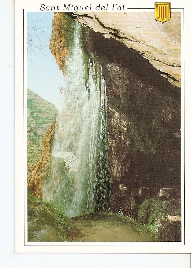 Postal 041580 : Sant Miguel del Fai. El salt daigua del tiu Tenes
