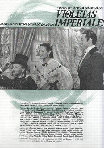 Ficha cine Suevia Films: Pluma al viento y Violetas imperiales