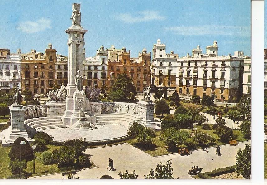 Postal 045937 : Cadiz. Plaza de España