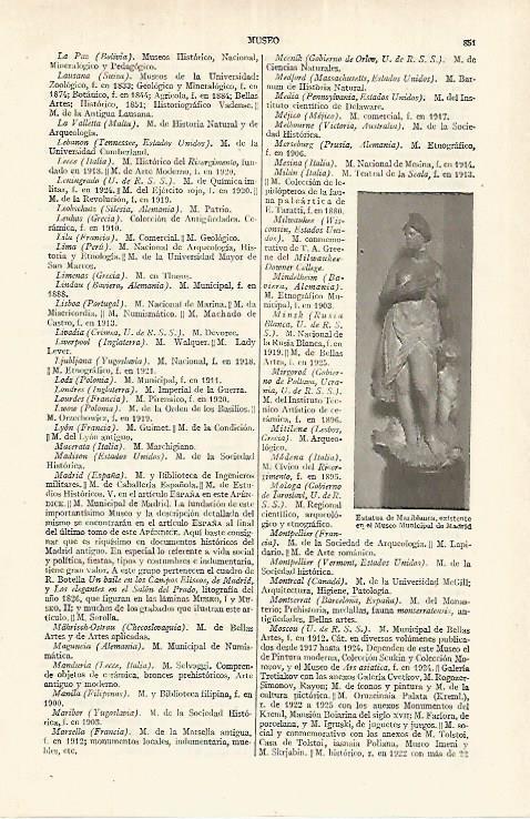 LAMINA ESPASA 17677: Estatua de Mariblanca