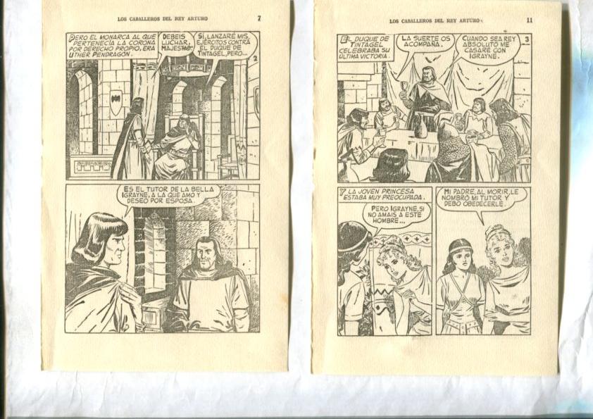 Los caballeros del Rey Arturo , dibujos de Jose Grau