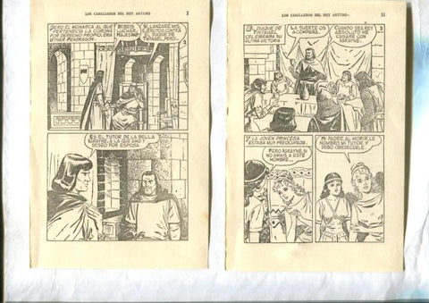 Los caballeros del Rey Arturo , dibujos de Jose Grau