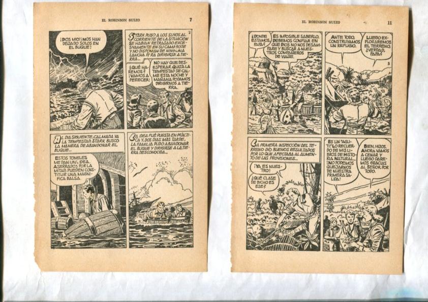 El robinson suizo , dibujos de Antonio Garcia