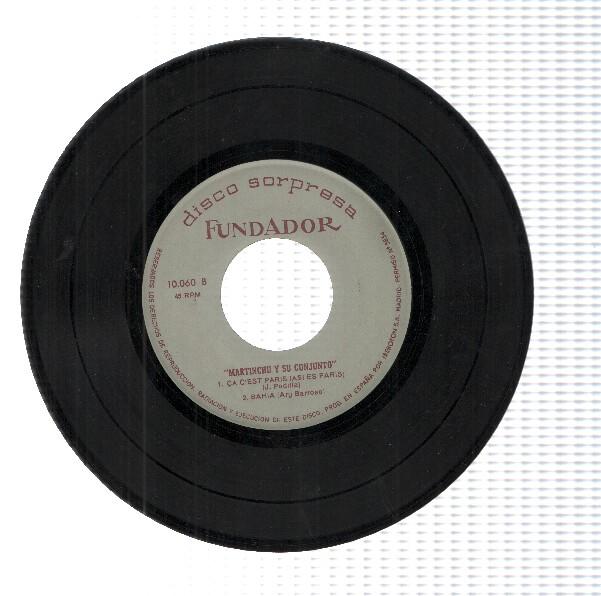 DISCO/VINILO: DISCO FUNDADOR - Martinchu y su Conjunto 