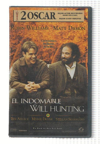 VHS-Cine: EL INDOMABLE WILL HUNTING - Robin Williams, Matt Damon