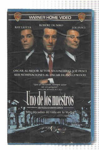 VHS-Cine: UNO DE LOS NUESTROS - Robert De Niro