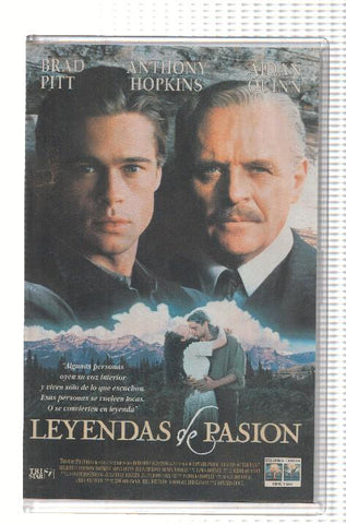 VHS-Cine: LEYENDAS DE PASION - Brad Pitt, Anthony Hopkins