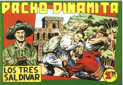 Facsimil: Pacho Dinamita numero 044: Los tres Saldivar
