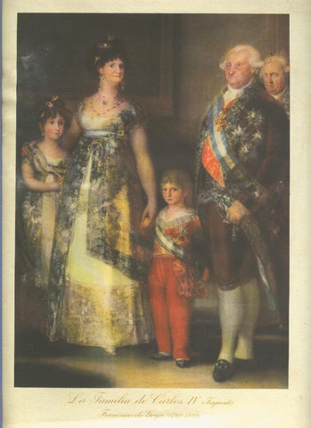 Lamina 07 para enmarcar: La familia de Carlos IV de Goya