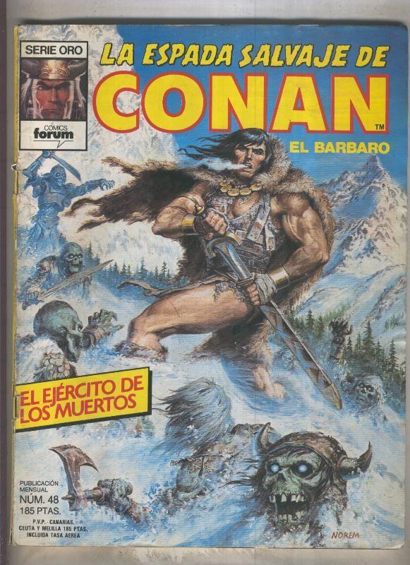 La Espada Salvaje de Conan primera edicion numero 048 (numerado 1 en trasera)