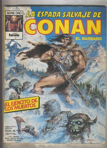 La Espada Salvaje de Conan primera edicion numero 048 (numerado 1 en trasera)