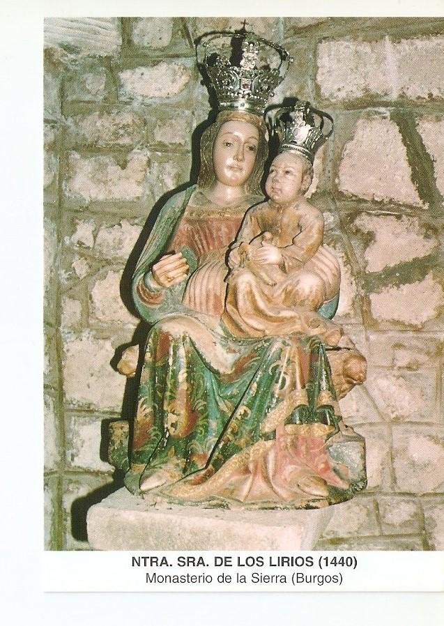 Postal 026693 : Ntra. Sra. De los Lirios (1440), Monasterio de la Sierra (Burgos)