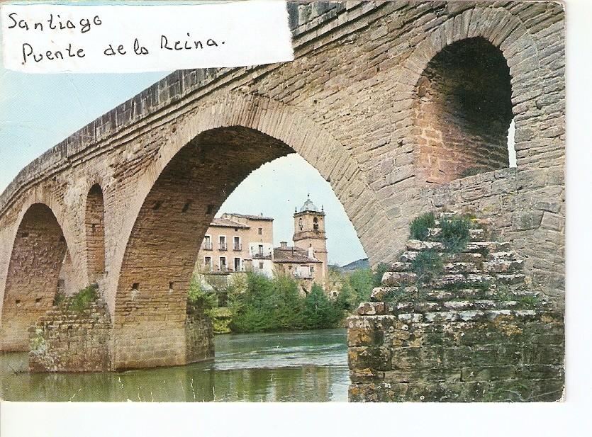 Postal 024794 : Santiago Puente de la Reina. Puente de los Peregrinos