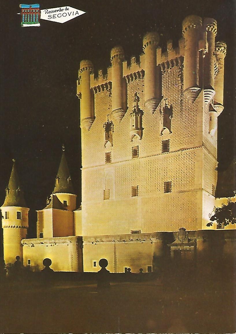 Postal 50904: SEGOVIA - Alcazar. Vista nocturna
