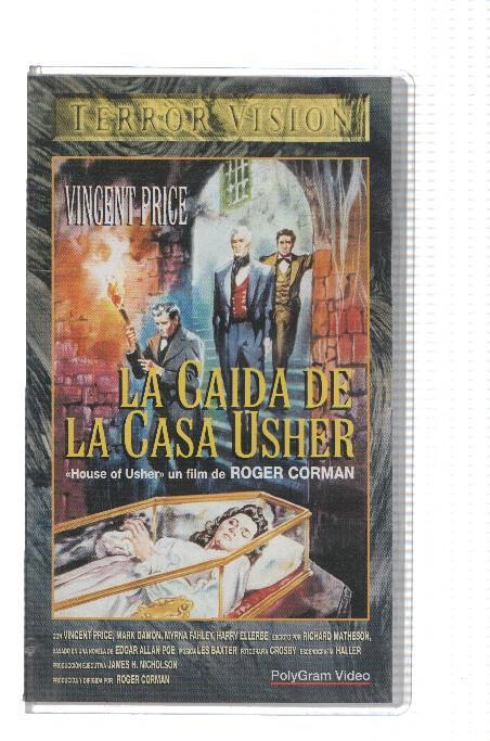 Pelicula VHS: LA CAIDA DE LA CASA USHER - Roger Corman (Coleccion Terror Vision)