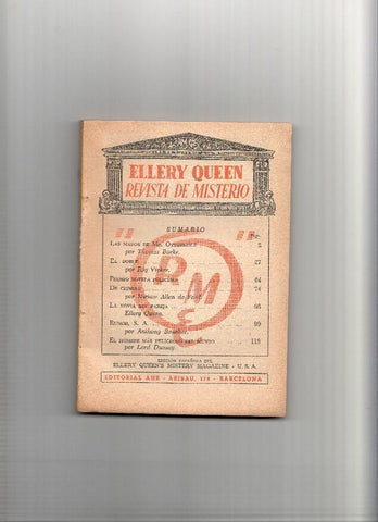 Coleccion Ellery Queen SIN LA CUBIERTA:  Las manos de Mr. Ottermole (Thomas Burke)