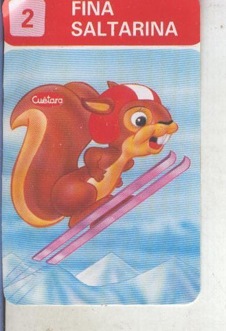 Cromos Los Zoolimpicos de Tostarica de  Cuetara numero 02: Fina Saltarina
