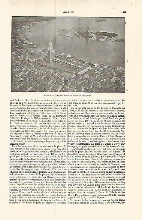 LAMINA ESPASA 17450: Fotografia aerea de Venecia