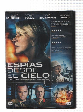 DVD-Cine: ESPIAS DESDE EL CIELO - Helen Mirren, Aaron Paul