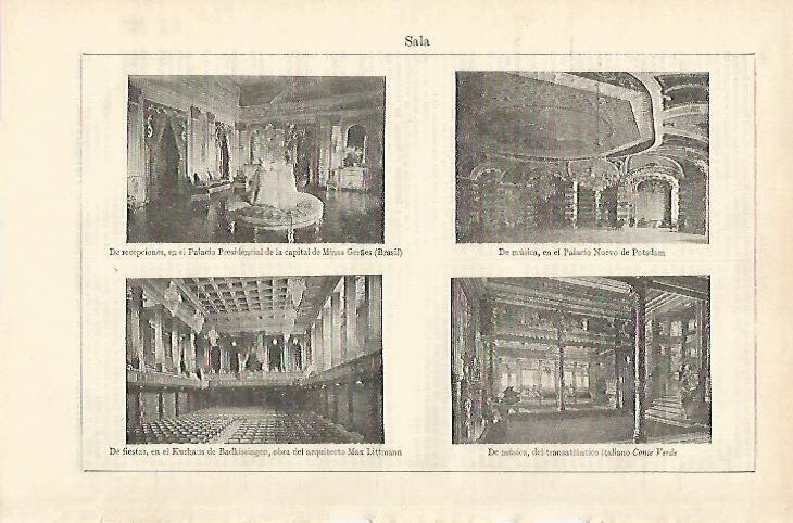 LAMINA ESPASA 18142: Sala de recepciones de musica y de fiestas