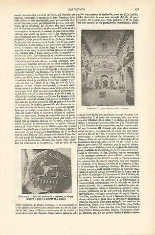 LAMINA ESPASA 18160: Sacristia de Santo Domingo en Salamanca