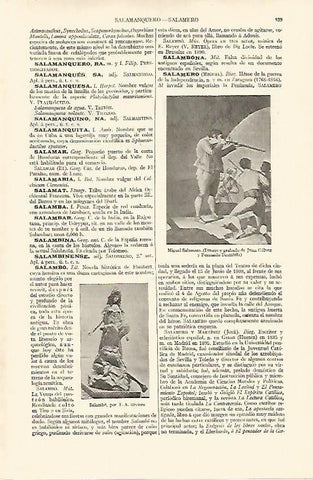 LAMINA ESPASA 18164: Miguel Salamero por Juan Galvez