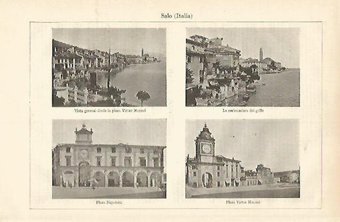 LAMINA ESPASA 18189: Vistas de Salo Italia