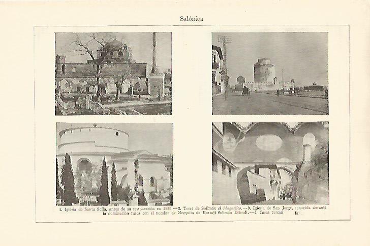 LAMINA ESPASA 18201: Vistas de Salonica