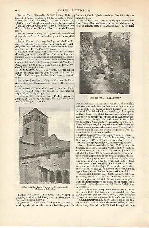 LAMINA ESPASA 18236: Cascada menor en Salles la Source