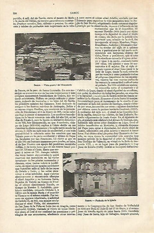 LAMINA ESPASA 18247: Monasterio de Samos Grecia